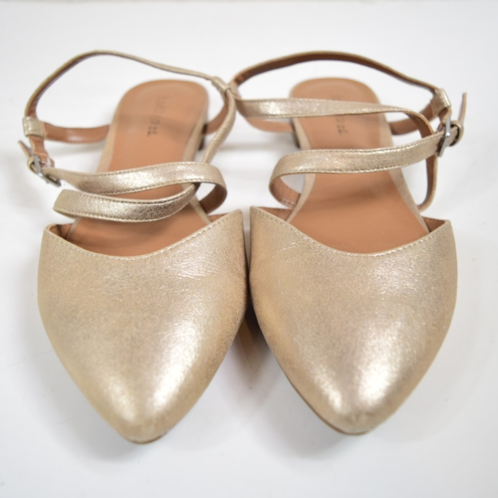 INDIGO RD. || GOLD SHIMMER FLATS ✨